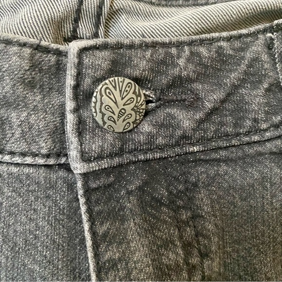 PRANA Black Gray Jeans Denim Slacks Size 8 - Picture 3 of 4